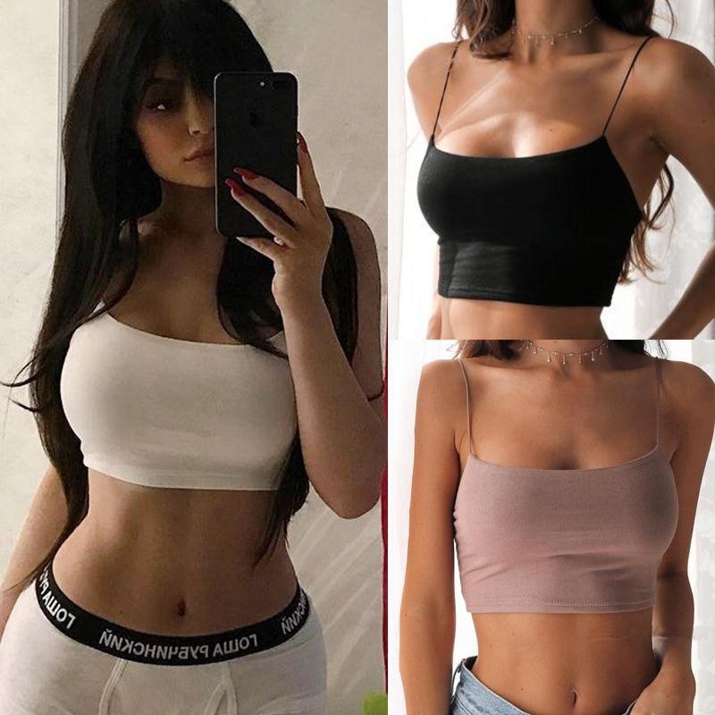2020 New Fashion Women Sexy Crop Tops Solid for Summer - For Women USA