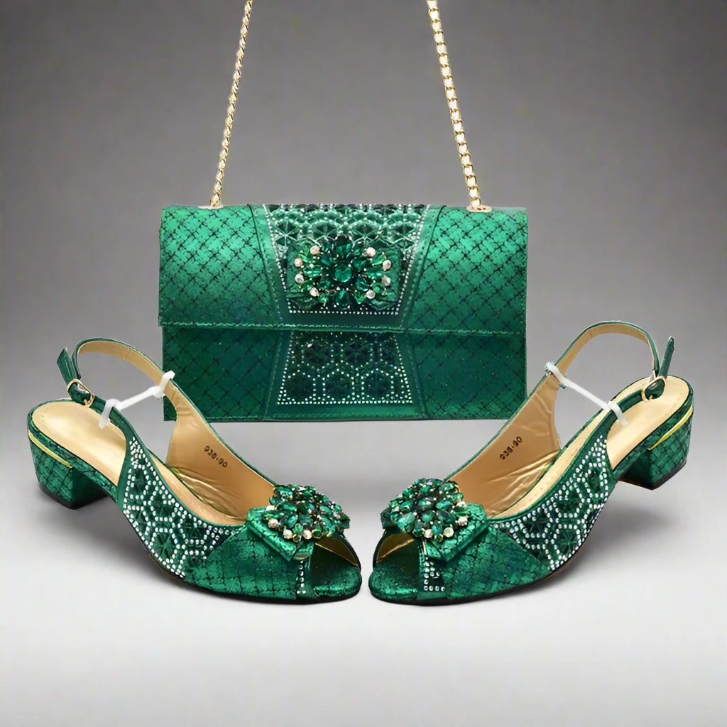 Nigerian Fashion Bag and Shoe Set