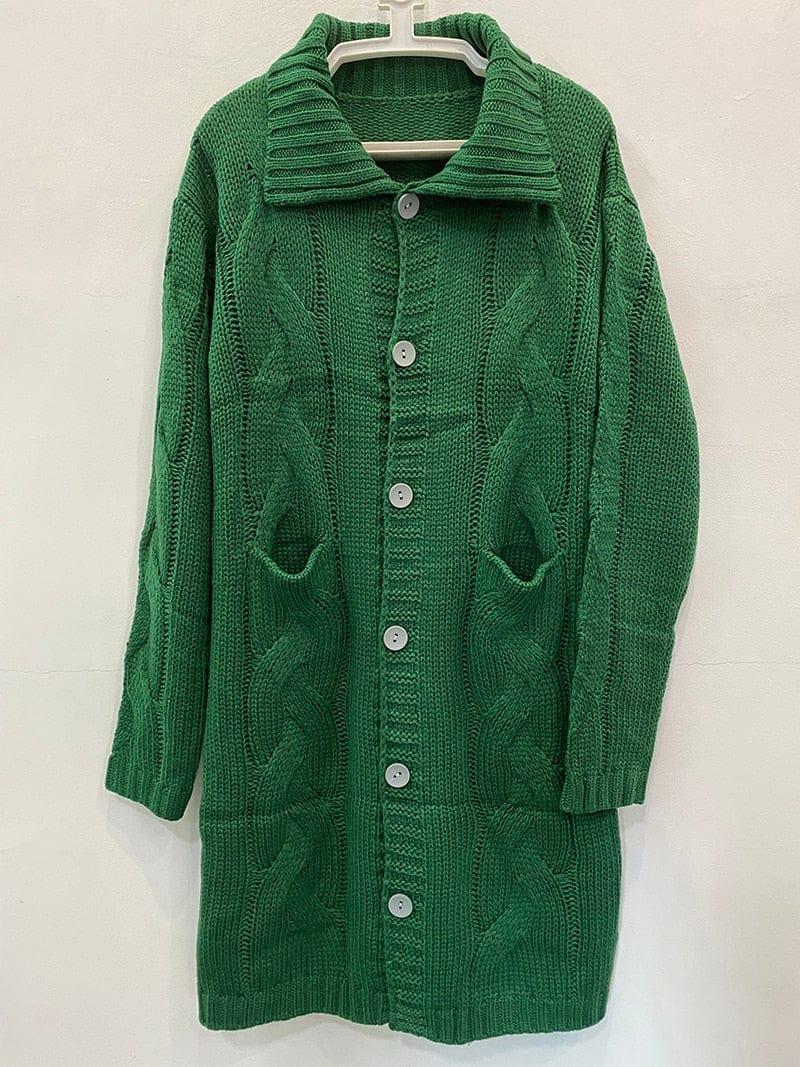 2023 Knitted Cardigan Oversized Long Sweater