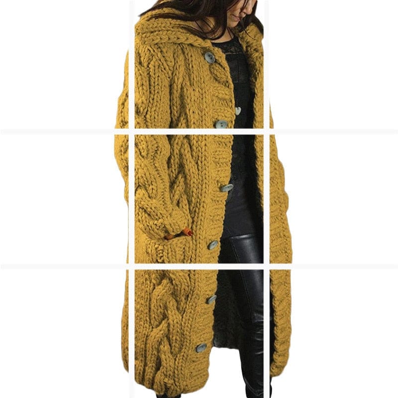 2023 Knitted Cardigan Oversized Long Sweater
