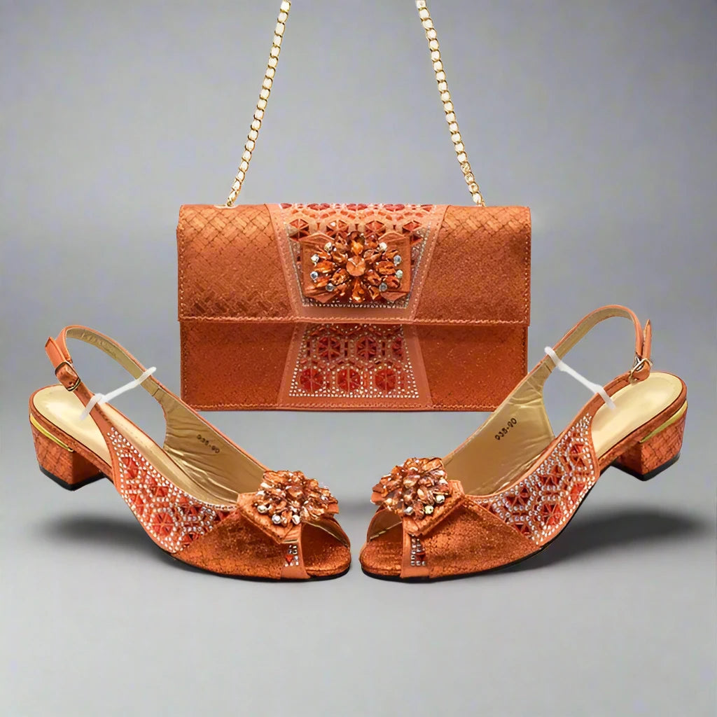 Nigerian Fashion Bag and Shoe Set