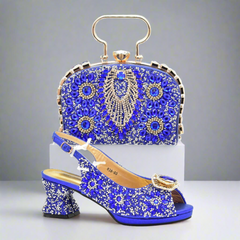 Luxury Italian Shoes with Purse Set