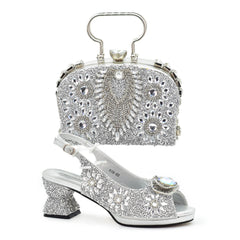 Luxury Italian Shoes with Purse Set