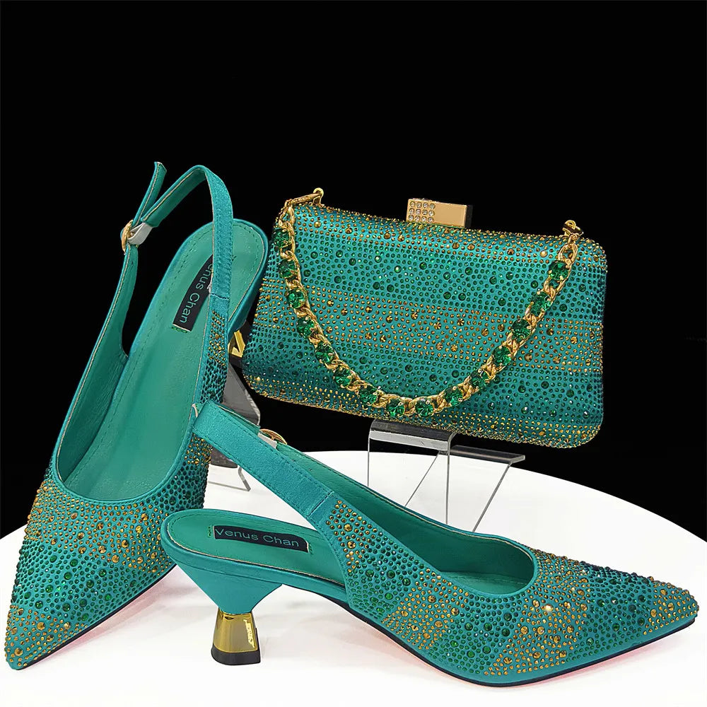 Evening Party Shoes and Bag Set