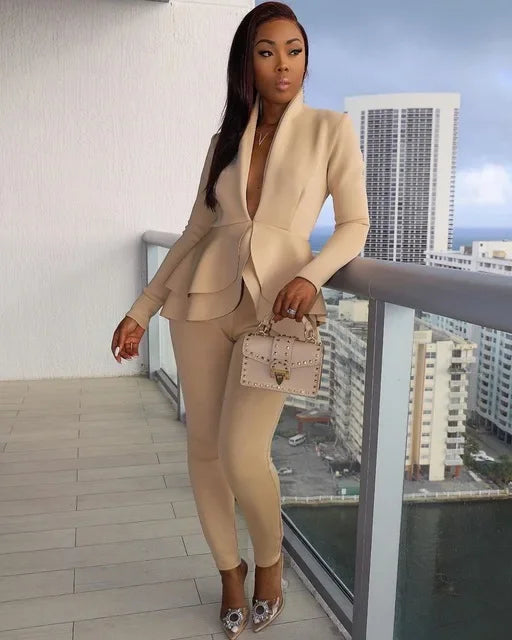 Two Piece Office Lady Outfit