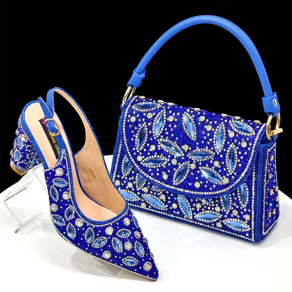 Elegant Nigerian Shoes and Purse Set