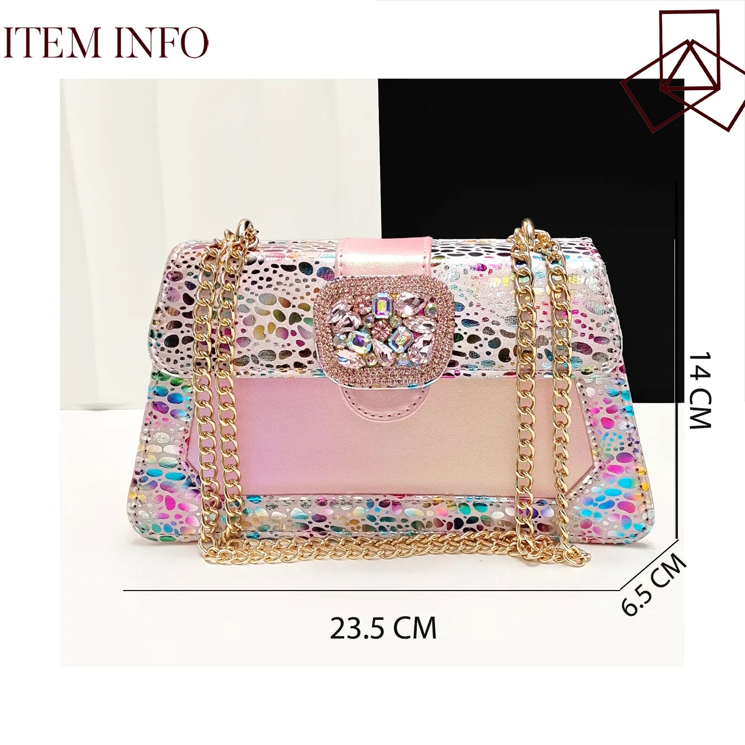 Mix Colorful Shoes And Purse Set