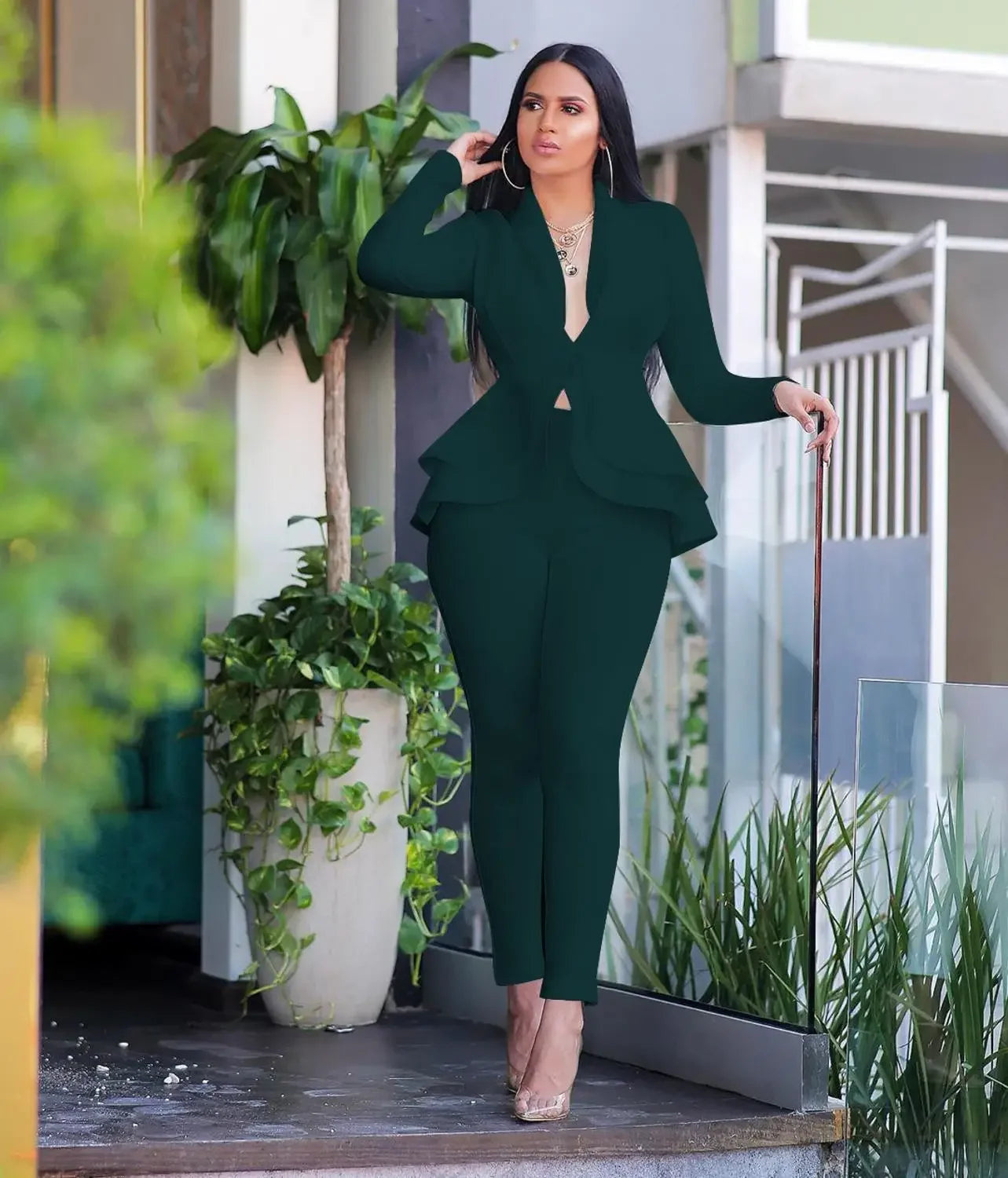 Two Piece Office Lady Outfit