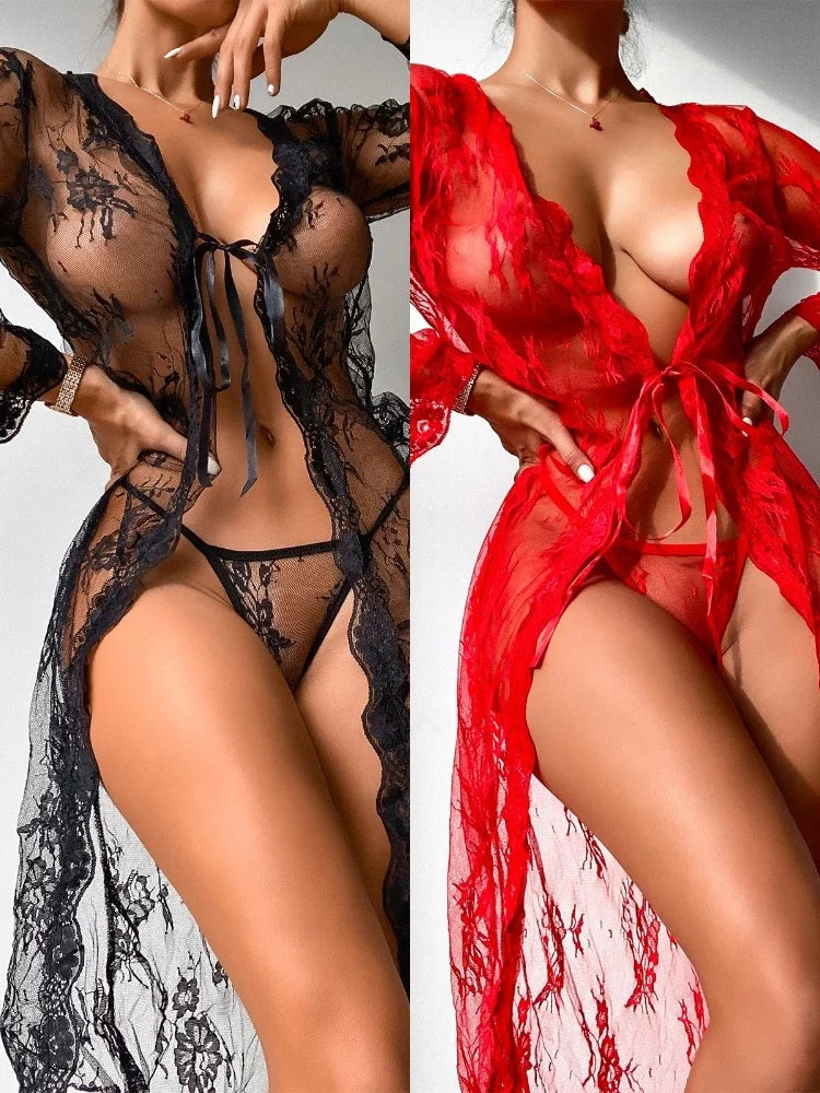 Long SeeThrough Nightgown Lingerie