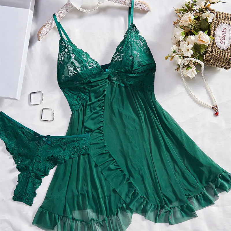 Tulle Suspenders Exquisite Lingerie
