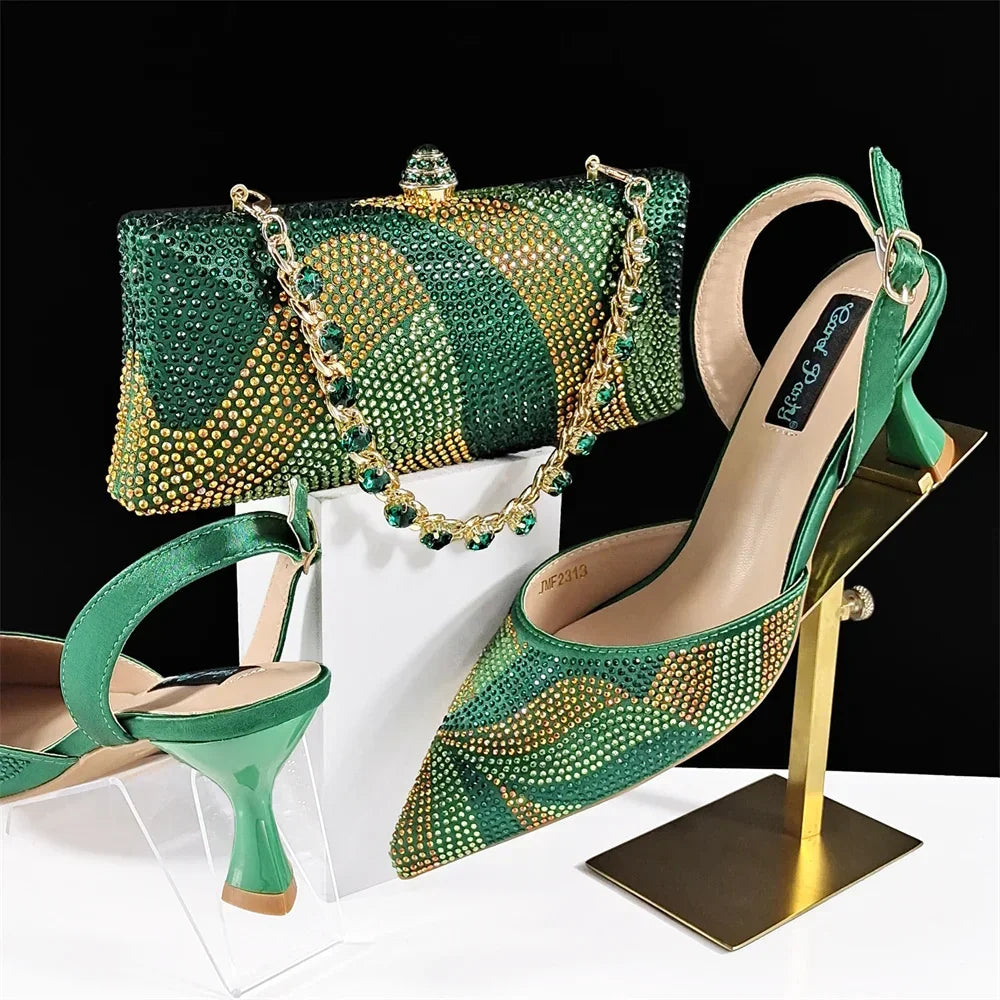 Exclusive Italian Shoes And Bag Set