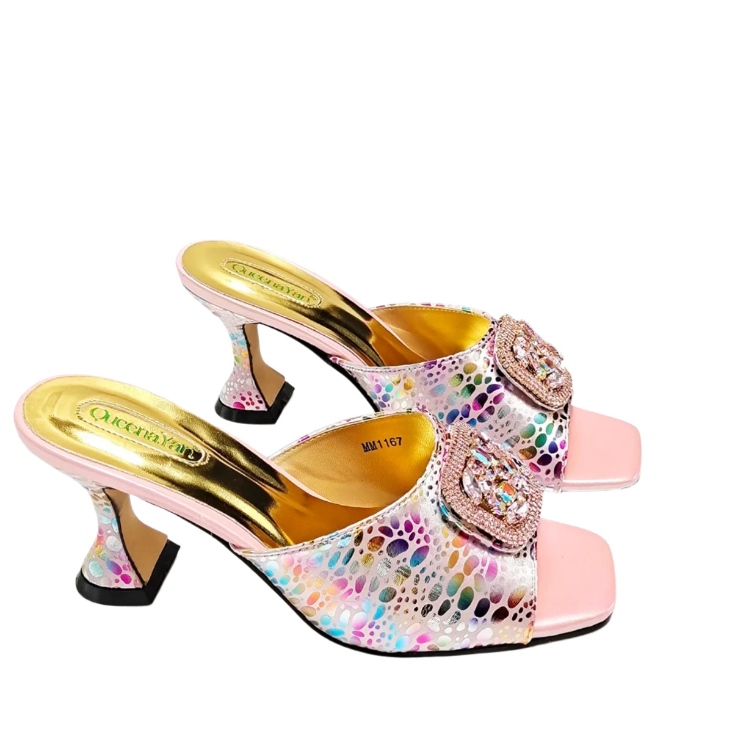 Mix Colorful Shoes And Purse Set