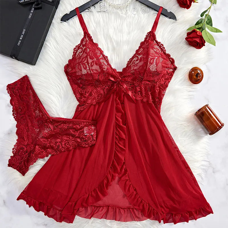 Tulle Suspenders Exquisite Lingerie
