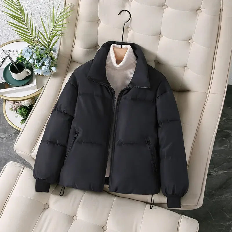 Short Quilted Padded Woman Jacket