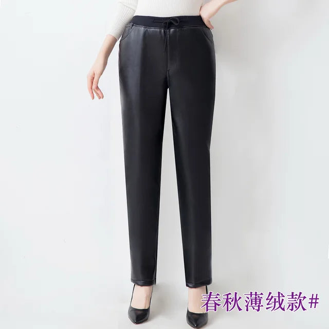 Winter New Women's PU Pants