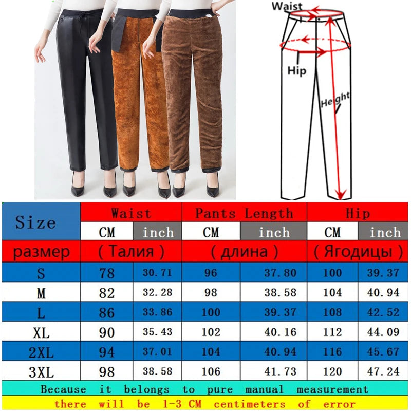 Winter New Women's PU Pants