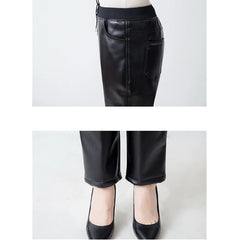 Winter New Women's PU Pants