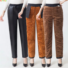 Winter New Women's PU Pants