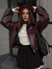 Women's Chic Autumn Leather Jacket