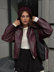 Women's Chic Autumn Leather Jacket