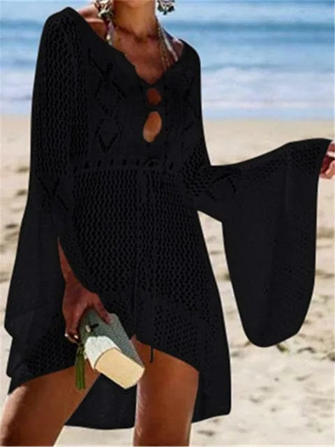 Crochet Cover-up Bikini Dress