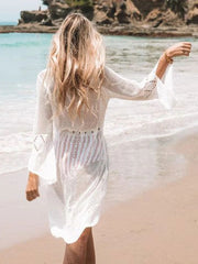 Crochet Cover-up Bikini Dress