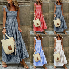 Elastic Sleeveless Summer Sundress