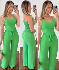 Elegant Women's Tank Top and Pants Set