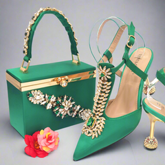 Italian Designer Shoes And Bag Set