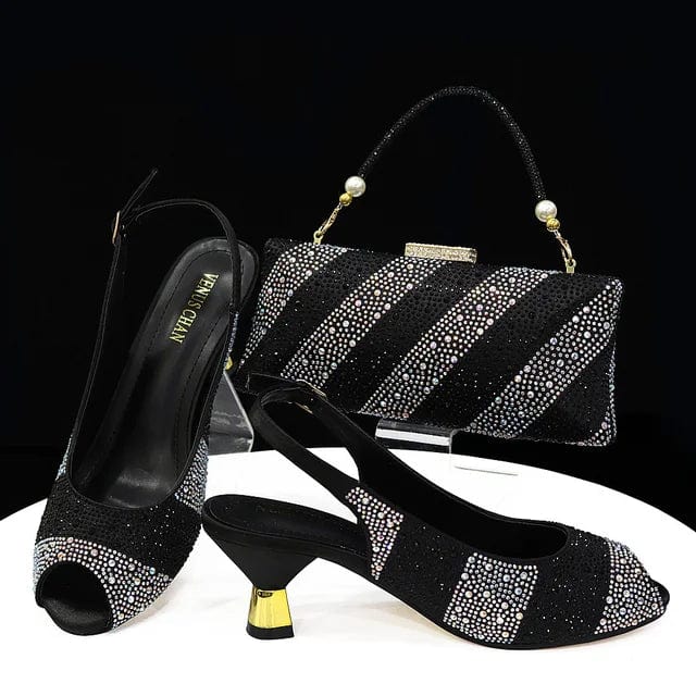 Italian Shoes With Matching Clutch Bag Set