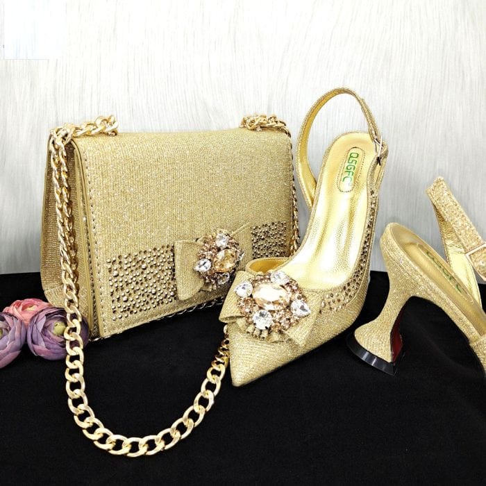 Ladies High Heels And Bags For Wedding