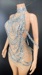 Luxury Bling Celebrity Dress