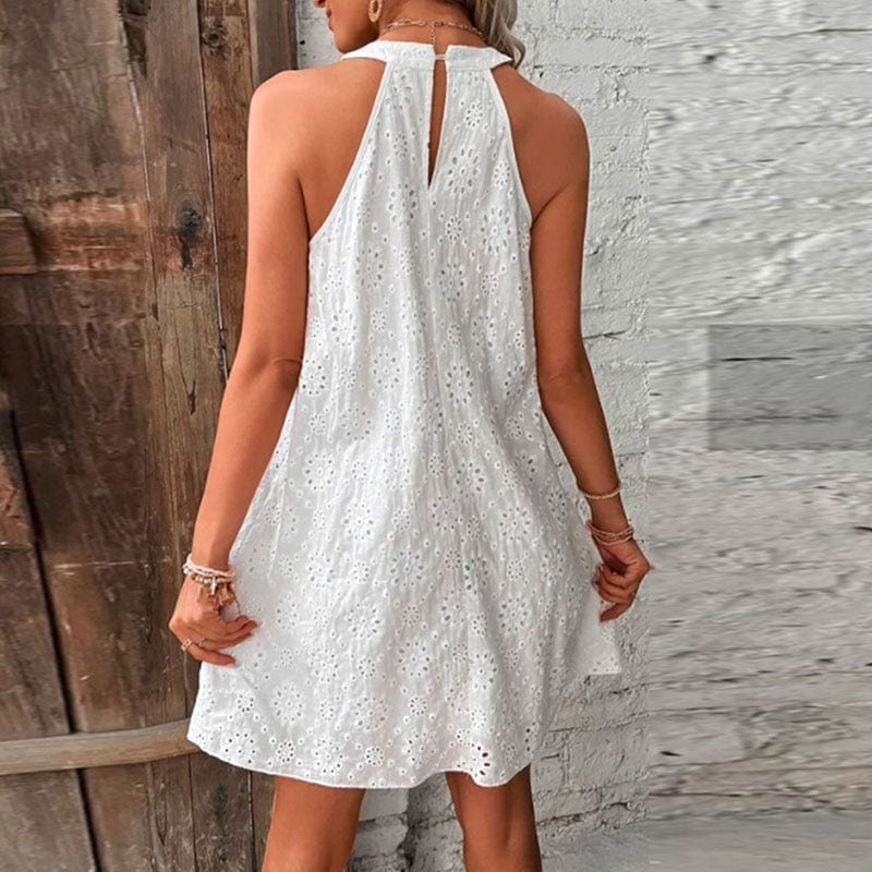 Summer Casual O Neck Mini Dress