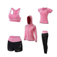 5 Piece Fitness and Yoga Set For Women - For Women USA