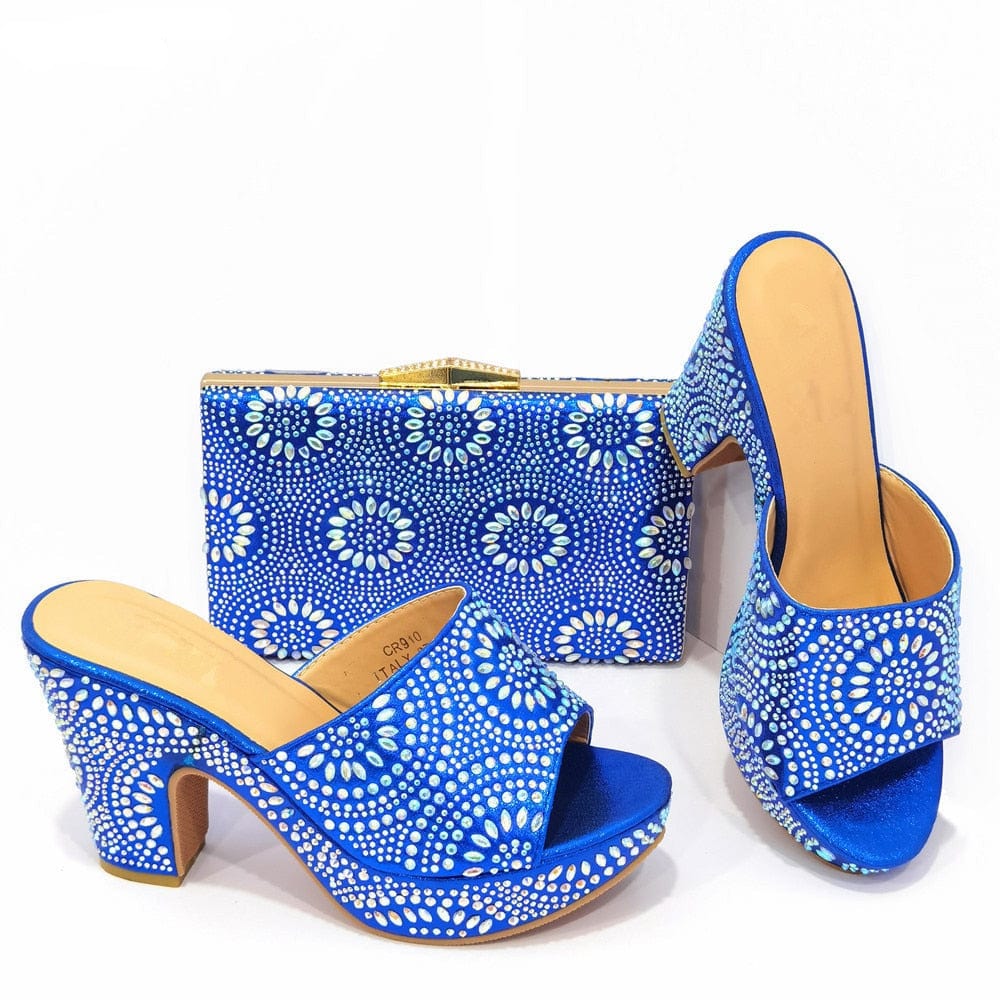 African Shoes and Purse Set