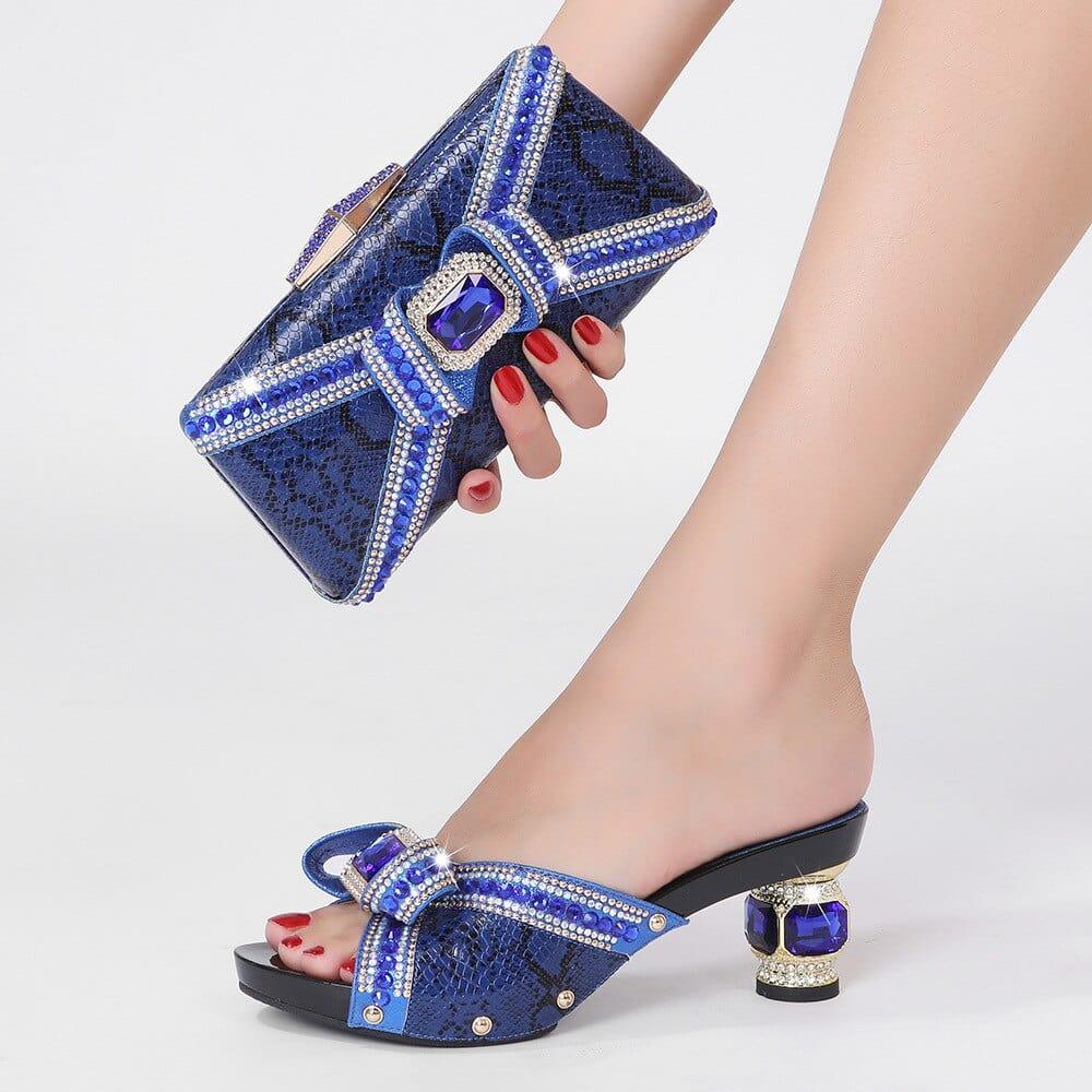 African Style Women Shoes And Bags Set - FOR WOMEN USA