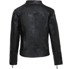 Autumn Black Faux Leather Jackets For Women - For Women USA