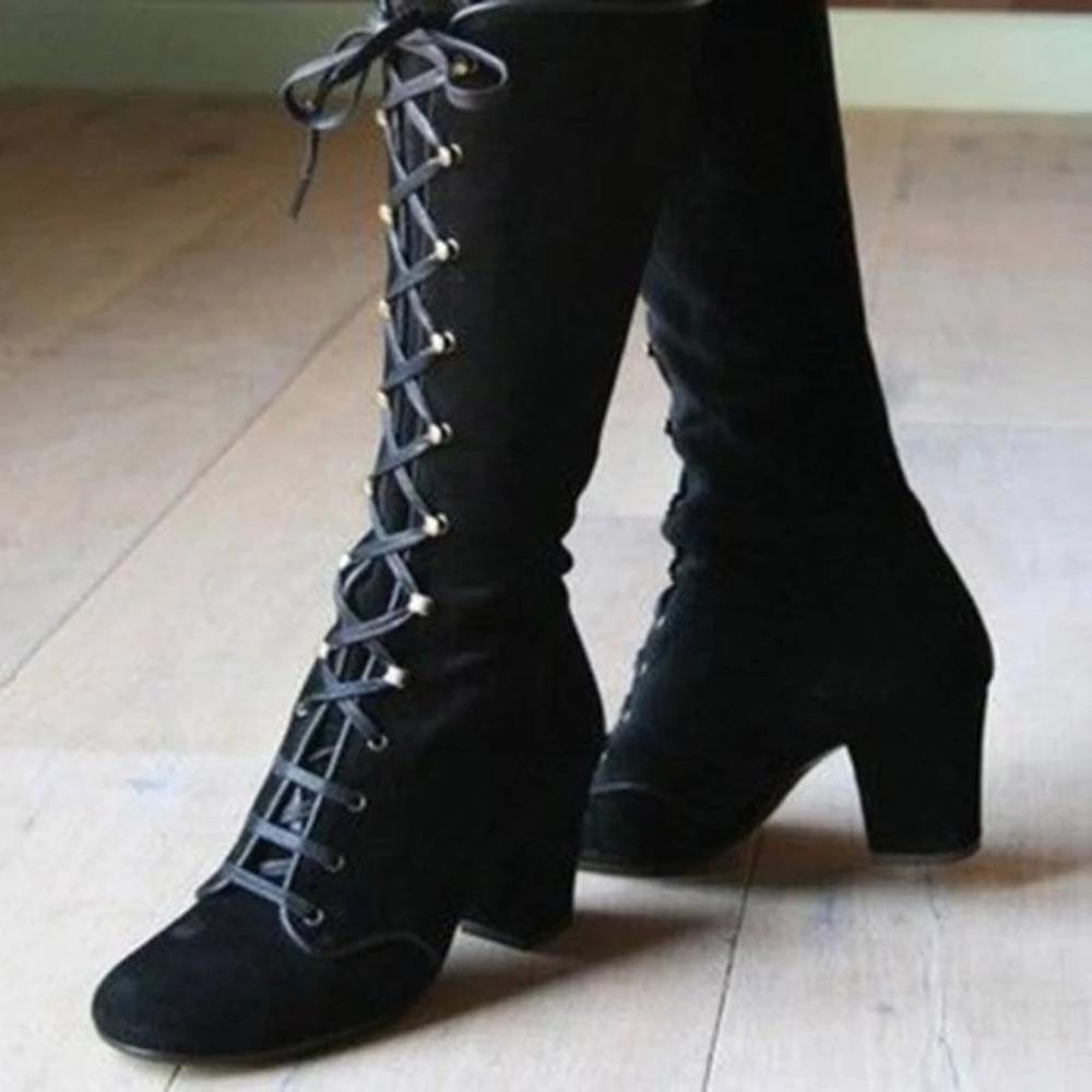 Autumn Knee High Vintage Boots - For Women USA
