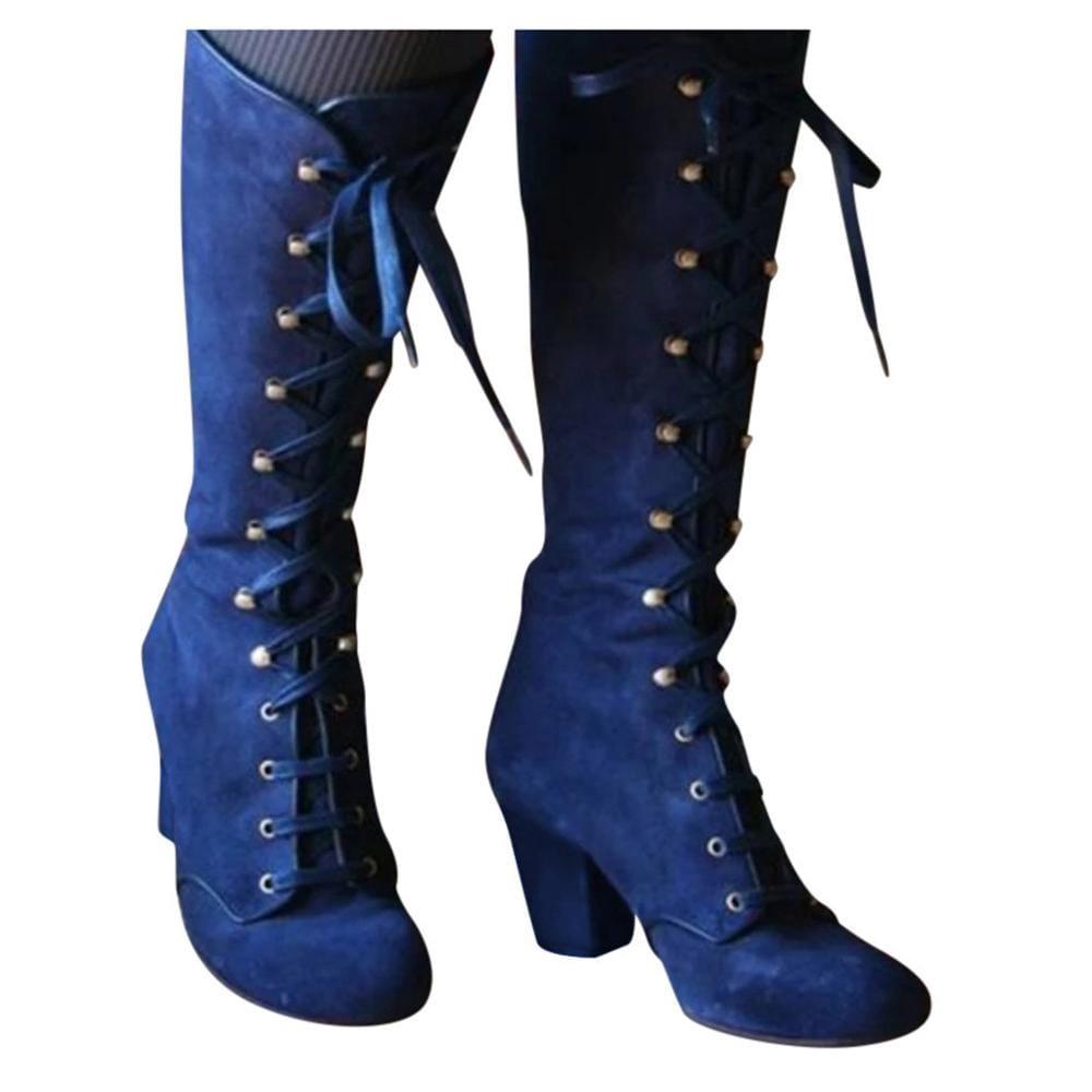 Autumn Knee High Vintage Boots - For Women USA