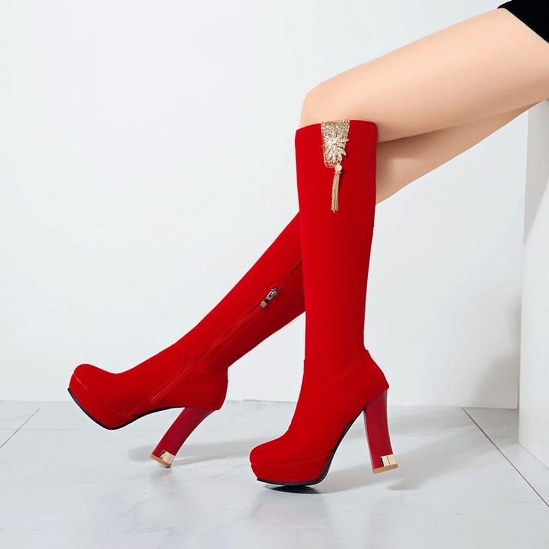 Autumn Luxury Knee High Boots For Women - For Women USA