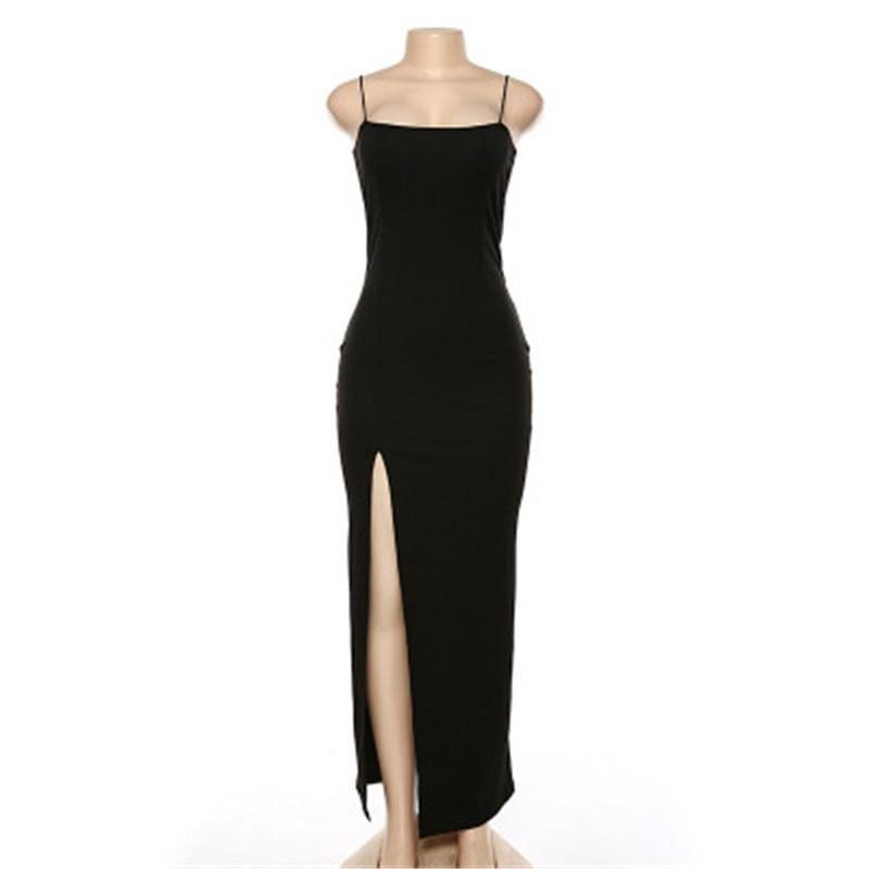 Backless Strap Split Evening Dress For Women - For Women USA