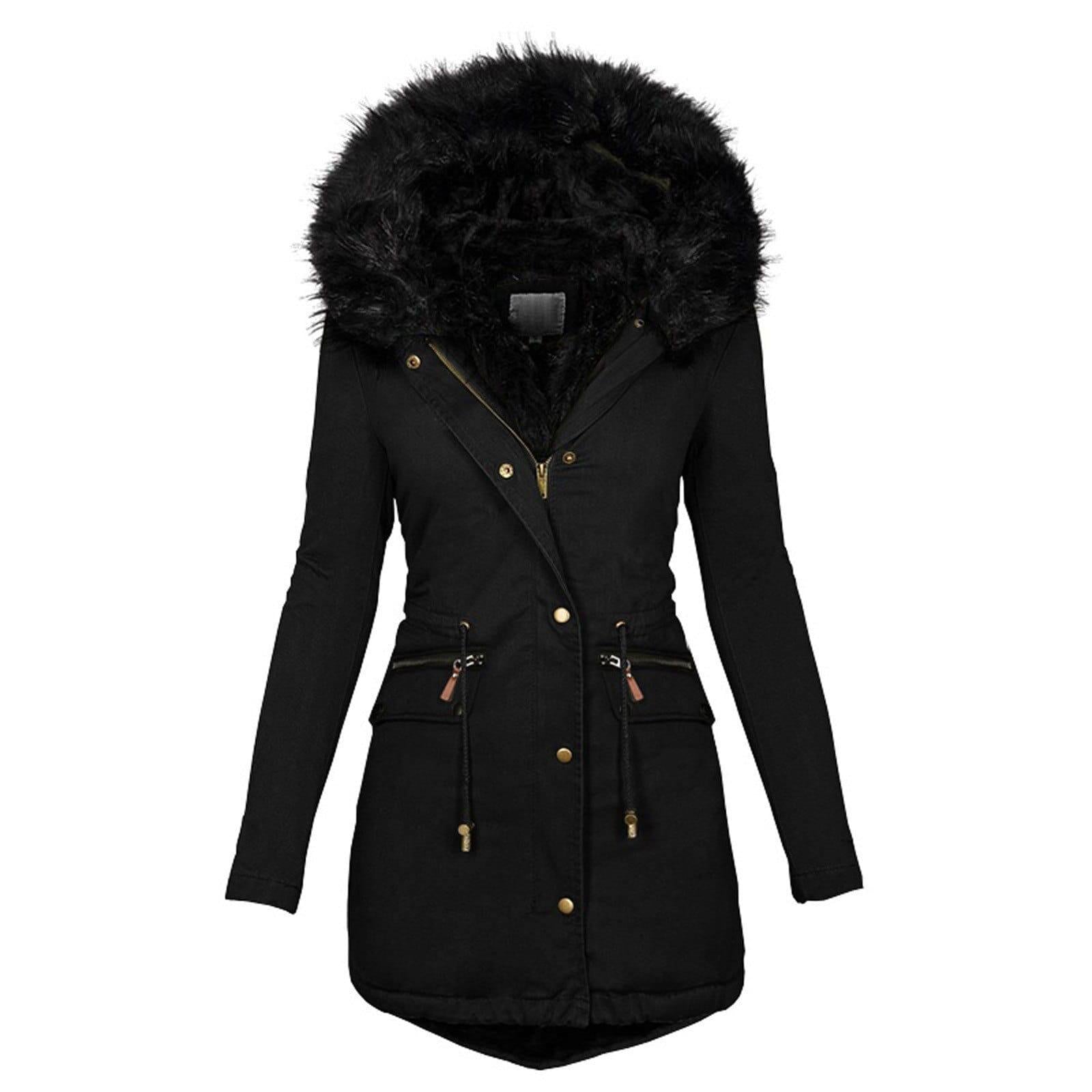 Casual Thicker Winter Slim Coat - For Women USA