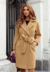 Cutubly Office Lady Woolen Coat - For Women USA