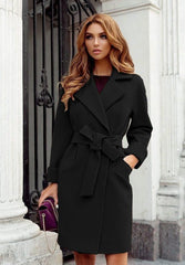 Cutubly Office Lady Woolen Coat - For Women USA