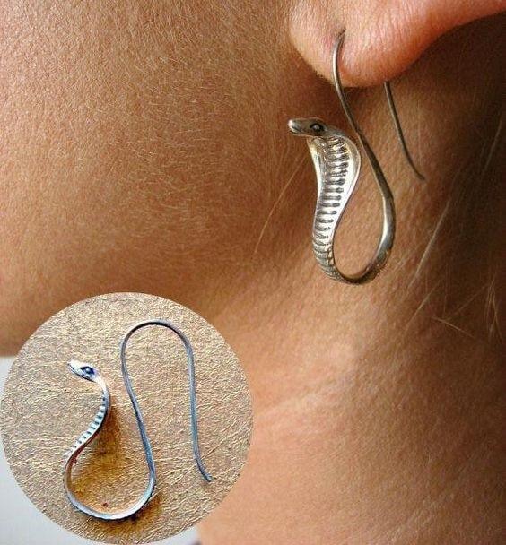 Egyptian Cobra Earrings Snake for Women - For Women USA