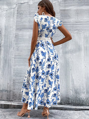 Elegant Lace Stitching Maxi Dress