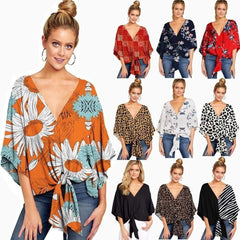 Fashion Knotted Blouse For Women - For Women USA