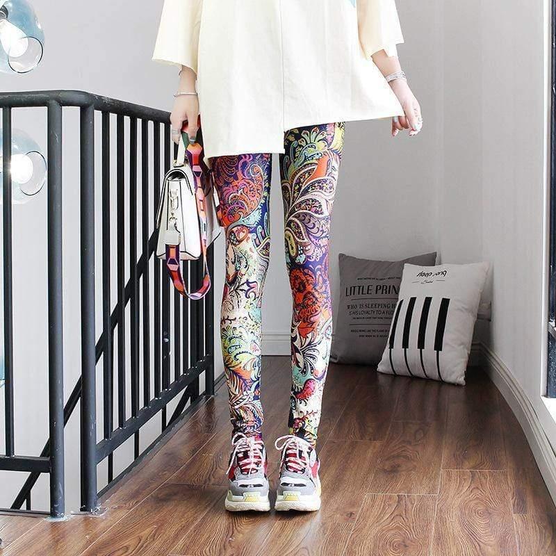 Fashion Leggings Casual Highly Elastic and Colorful - For Women USA