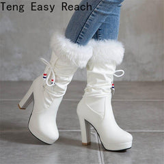 Female Autumn Thick bottom Boots - For Women USA