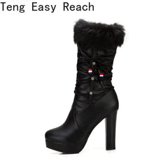 Female Autumn Thick bottom Boots - For Women USA